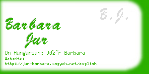 barbara jur business card